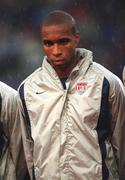 17 April 2002; Eddie Pope of USA prior to the International Friendly match between Republic of Ireland and USA at Lansdowne Road in Dublin. Photo by Damien Eagers/Sportsfile