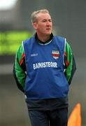 14 April 2002; Carlow manager Michael Walsh during the Allianz National Hurling League Division 2 Relegation Play-Off match between Carlow and Roscommon at Cusack Park in Mullingar, Westmeath. Photo by Aoife Rice/Sportsfile