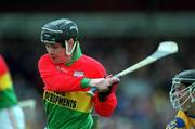 14 April 2002; Gary Doyle of Carlow during the Allianz National Hurling League Division 2 Relegation Play-Off match between Carlow and Roscommon at Cusack Park in Mullingar, Westmeath. Photo by Aoife Rice/Sportsfile