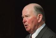 13 April 2002; GAA official Noel Lane speaking on day two of the GAA Annual Congress at the Burlington Hotel in Dublin. Photo by Ray McManus/Sportsfile