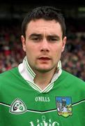 21 April 2002; Peter Lawlor of Limerick prior to the Allianz National Hurling League Semi-Final match between Kilkenny and Limerick at Gaelic Grounds in Limerick. Photo by Damien Eagers/Sportsfile