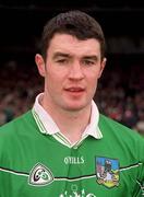 21 April 2002; Stephen Lucey of Limerick prior to the Allianz National Hurling League Semi-Final match between Kilkenny and Limerick at Gaelic Grounds in Limerick. Photo by Damien Eagers/Sportsfile