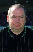 7 April 2002; Referee Aodan Mac Suibhne prior to the Allianz National Hurling League Division 1B Round 5 match between Offaly and Wexford at St Brendan's Park in Birr, Offaly. Photo by Aoife Rice/Sportsfile