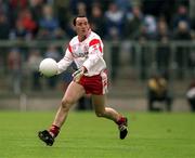 28 April 2002; Brian Dooher of Tyrone during the Allianz National Football League Division 1 Final match between Tyrone and Cavan at St Tiernach's Park in Clones, Monaghan. Photo by Damien Eagers/Sportsfile