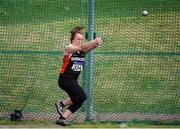 2 April 2017; Jade Williams of Shercock AC, Co Cavan, on her way to winning the Women's 3kg Hammer during the Irish Life Health National Spring Throws Competition at the AIT International Arena in Athlone, Co Westmeath. Photo by Sam Barnes/Sportsfile