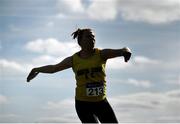 2 April 2017; Noelle Lenihan of North Cork AC, Co Cork, competing in Women's 1kg Discus during the Irish Life Health National Spring Throws Competition at the AIT International Arena in Athlone, Co Westmeath. Photo by Sam Barnes/Sportsfile