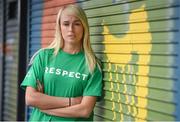 4 April 2017; Stephanie Roche of Republic of Ireland following a women's national team press conference at Liberty Hall in Dublin. Photo by Cody Glenn/Sportsfile