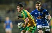 5 April 2017; Stephen McBrearty of Donegal in action against Michael Smart of Cavan during the EirGrid Ulster GAA Football U21 Championship Semi-Final match between Cavan and Donegal at Brewster Park in Enniskillen, Co Fermanagh. Photo by Piaras Ó Mídheach/Sportsfile