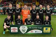 9 April 2017; The Boyle Celtic team before the FAI Junior Cup Semi Final match in association with Aviva and Umbro between Boyle Celtic and Evergreen FC at The Showgrounds, in Sligo. Photo by David Maher/Sportsfile