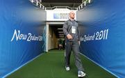 1 October 2011; Ireland lock Paul O'Connell walks down the players tunnel before the squad's captain's run ahead of their 2011 Rugby World Cup, Pool C, game against Italy. Ireland Rugby Squad Captain's Run, Orago Stadium, Dunedin, New Zealand. Picture credit: Brendan Moran / SPORTSFILE