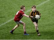 13 April 2017; Jack Walsh representing Strokestown GAA Club, Co. Roscommon in action against Conor Fahy representing Balla GAA Club, Co. Mayo during the Go Games Provincial Days in partnership with Littlewoods Ireland Day 4 at Croke Park in Dublin. Photo by Eóin Noonan/Sportsfile
