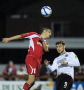 4 October 2011; Conor Powell, Sligo Rovers, in action against Mark Quigley, Dundalk. Airtricity League Premier Division, Sligo Rovers v Dundalk, The Showgrounds, Sligo. Picture credit: Oliver McVeigh / SPORTSFILE