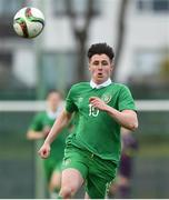 13 April 2017; Conor Layng of Republic of Ireland during the Centenary Shield match between Republic of Ireland U18s and England at Home Farm FC, in Whitehall, Dublin.  Photo by Matt Browne/Sportsfile