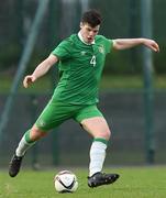 13 April 2017; Evan Murphy of Republic of Ireland during the Centenary Shield match between Republic of Ireland U18s and England at Home Farm FC in Whitehall, Dublin. Photo by Matt Browne/Sportsfile