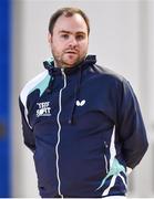 15 April 2017; Ireland coach John Murphy during the European Table Tennis Championships Final Qualifier match between Ireland and Norway at the National Indoor Arena in Dublin. Photo by Matt Browne/Sportsfile