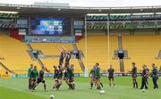 7 October 2011; Ireland locks Paul O'Connell and Donnacha Ryan contest a lineout during squad captain's run ahead of their 2011 Rugby World Cup Quarter-Final against Wales on Saturday. Ireland Rugby Squad Captain's Run, Wellington Regional Stadium, Wellington, New Zealand. Picture credit: Brendan Moran / SPORTSFILE