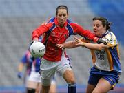 9 October 2011; Alison Leydon, New York, in action against Loretta Gilbert, Wicklow. TG4 All-Ireland Ladies Junior Football Championship Final Replay, Wicklow v New York, Croke Park, Dublin. Picture credit: Brian Lawless / SPORTSFILE