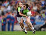 9 October 2011; A general view of the action at the gaelic4girls half-time Mini Games at Wicklow v New York - TG4 All-Ireland Ladies Junior Football Championship Final Replay, Croke Park, Dublin. Picture credit: Ray McManus / SPORTSFILE