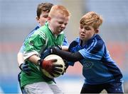 20 April 2017; Paddy Tangney representing Listry Co Kerry in action against Jack Carey representing Cooraclare Co Clare during the Go Games Provincial Days in partnership with Littlewoods Ireland Day 6 at Croke Park in Dublin. Photo by Matt Browne/Sportsfile