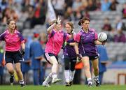 9 October 2011; Action from the Gaelic4mothers half-time game at the Cavan v Westmeath - TG4 All-Ireland Ladies Intermediate Football Championship Final Replay, Croke Park, Dublin. Picture credit: Ray McManus / SPORTSFILE