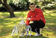 13 October 2011; Aaron Greene, Sligo Rovers, at a photocall ahead of their FAI Ford Cup Semi-Final which takes place this weekend. Ely Place, Dublin. Picture credit: Brian Lawless / SPORTSFILE