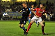 14 October 2011; Daryl Kavanagh, St. Patrick’s Athletic, in action against Andy Boyle, Shelbourne. FAI Ford Cup Semi-Final, Shelbourne v St. Patrick’s Athletic, Tolka Park, Dublin. Picture credit: David Maher / SPORTSFILE