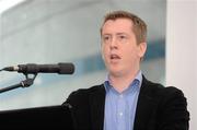 15 October 2011; Hugh O'Reilly, Chief Executive of the 'Wheel', speaking at the GAA Social Initiative Seminar 2011, Croke Park, Dublin. Picture credit: Pat Murphy / SPORTSFILE