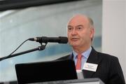 15 October 2011; Sean Kilbride, Manager of the GAA Social Initivate, speaking at the GAA Social Initiative Seminar 2011, Croke Park, Dublin. Picture credit: Pat Murphy / SPORTSFILE