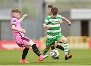 22 April 2017; Conor Behan of Shamrock Rovers in action against Brandon Deady of Wexford FC during the SSE Airtricity U17 League match between Shamrock Rovers and Wexford FC at Tallaght Stadium in Tallaght, Dublin. Photo by Eóin Noonan/Sportsfile