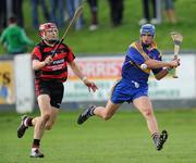 16 October 2011; Mark O'Brien, Tallow, in action against Shane O'Sullivan, Ballygunner. Waterford County Senior Hurling Championship Final, Ballygunner v Tallow, Walsh Park, Co. Waterford. Picture credit: Brian Lawless / SPORTSFILE