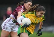 23 April 2017; Niamh Hegarty of Donegal in action against Charlotte Cooney of Galway during the Lidl Ladies Football National League Division 1 semi-final match between Donegal and Galway at Markievicz Park, in Sligo. Photo by Brendan Moran/Sportsfile