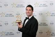 21 October 2011; Bryan Sheehan, Kerry, with his GAA GPA All-Star Football award at the GAA GPA All-Star Awards 2011 sponsored by Opel. National Convention Centre, Dublin. Picture credit: Stephen McCarthy / SPORTSFILE