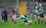 23 October 2011; Niall McQuillan, James Stephen's, in action against Joseph Holden, Ballyhale Shamrocks. Kilkenny County Senior Hurling Championship Final, Ballyhale Shamrocks v James Stephen's, Nowlan Park, Kilkenny. Picture credit: Matt Browne / SPORTSFILE