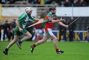 23 October 2011; David McCormack, James Stephen's, in action against Bob Aylward, Ballyhale Shamrocks. Kilkenny County Senior Hurling Championship Final, Ballyhale Shamrocks v James Stephen's, Nowlan Park, Kilkenny. Picture credit: Matt Browne / SPORTSFILE