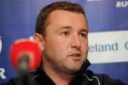 2 November 2011; Leinster's skills and kicking coach, Richie Murphy, during a press conference ahead of their Celtic League game against Munster on Friday. Leinster Rugby Press Conference, David Lloyd Riverview, Clonskeagh, Dublin. Picture credit: Matt Browne / SPORTSFILE