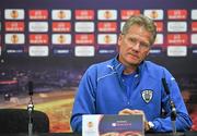 2 November 2011; PAOK Salonika head coach Laszlo Boloni during a press conference ahead of their UEFA Europa League Group A match against Shamrock Rovers on Thursday. PAOK Salonika Press Conference, Tallaght Stadium, Tallaght, Co. Dublin. Picture credit: David Maher / SPORTSFILE