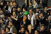 3 November 2011; PAOK Salonika supporters during the game. UEFA Europa League, Group A, Shamrock Rovers v PAOK Salonika, Tallaght Stadium, Tallaght, Co. Dublin. Picture credit: Matt Browne / SPORTSFILE