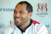 4 November 2011; Ulster's John Afoa during a press conference ahead of their Celtic league game against Connacht on Saturday. Ulster Rugby Press Conference, Ravehhill Park, Belfast, Co. Antrim. Photo by Sportsfile