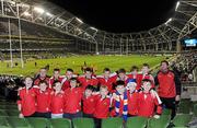 4 November 2011; The St Brigid's RFC Mini Rugby team. Celtic League, Leinster v Munster, Aviva Stadium, Lansdowne Road, Dublin. Picture credit: Stephen McCarthy / SPORTSFILE