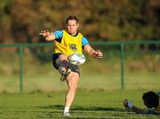 7 November 2011; Leinster's Isaac Boss in action during squad training ahead of their Heineken Cup Pool 3 Round 1 match against Montpellier on Saturday November 12. Leinster Rugby Squad Training, UCD, Belfield, Dublin. Picture credit: Pat Murphy / SPORTSFILE