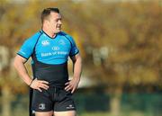 7 November 2011; Leinster's Cian Healy in action during squad training ahead of their Heineken Cup Pool 3 Round 1 match against Montpellier on Saturday November 12. Leinster Rugby Squad Training, UCD, Belfield, Dublin. Picture credit: Pat Murphy / SPORTSFILE