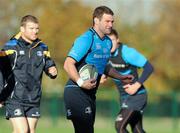 7 November 2011; Leinster's Fergus McFadden during squad training ahead of their Heineken Cup Pool 3 Round 1 match against Montpellier on Saturday November 12. Leinster Rugby Squad Training, UCD, Belfield, Dublin. Picture credit: Pat Murphy / SPORTSFILE