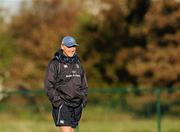 7 November 2011; Leinster Head Coach Joe Schmidt during squad training ahead of their Heineken Cup Pool 3 Round 1 match against Montpellier on Saturday November 12. Leinster Rugby Squad Training, UCD, Belfield, Dublin. Picture credit: Pat Murphy / SPORTSFILE