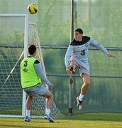 7 November 2011; Republic of Ireland's Keith Andrews, right, in action against Stephen Kelly during squad training ahead of their UEFA EURO2012 Qualifying Play-off 1st leg match against Estonia on Friday November 11. Republic of Ireland Squad Training, Gannon Park, Malahide, Dublin. Picture credit: David Maher / SPORTSFILE