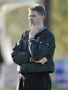 6 November 2011; Mossie Barrett, coach, Donoughmore, Cork. Tesco All-Ireland Senior Ladies Football Club Championship Semi-Final, Na Fianna, Dublin v Donoughmore, Cork, C.L.G. Na Fianna, Mobhi Road, Glasnevin, Co. Dublin. Picture credit: Brendan Moran / SPORTSFILE