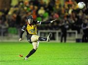 11 November 2011; Rob Cook, Cornish Pirates, converts a penalty kick. British and Irish Cup, Munster v Cornish Pirates, Clonmel RFC, Clonmel. Co. Tipperary. Picture credit: Barry Cregg / SPORTSFILE