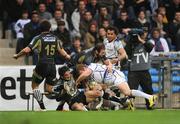 12 November 2011; Sean Cronin, Leinster, goes over for his side's first try. Heineken Cup, Pool 3, Round 1, Montpellier v Leinster, Stade de la Mosson, Montpellier, France. Picture credit: Stephen McCarthy / SPORTSFILE