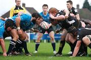 12 November 2011; The Leinster A and Esher packs prepare to scrum down. British & Irish Cup, Esher v Leinster A, Molesey Road Stadium, Birmingham, United Kingdom. Picture credit: Tom Dymond / SPORTSFILE