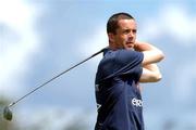 22 May 2002; Gary Kelly of Republic of Ireland watches his tee shot from the 1st tee during a round of golf at the Coral Beach Resort Gofl Club in Saipan, Northern Mariana Islands. Photo by David Maher/Sportsfile