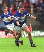 26 May 2002; Laois's Chris Conway celebrates after scoring a penalty during the Bank of Ireland Leinster Senior Football Championship Quarter-Final match between Offaly and Laois at O'Connor Park in Tullamore, Offaly. Photo by Matt Browne/Sportsfile